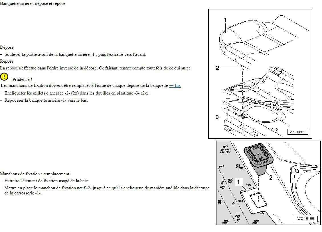 Comment retirer le siège banquette arrière? Problèmes Intérieur Forum Audi A3 8P 8V