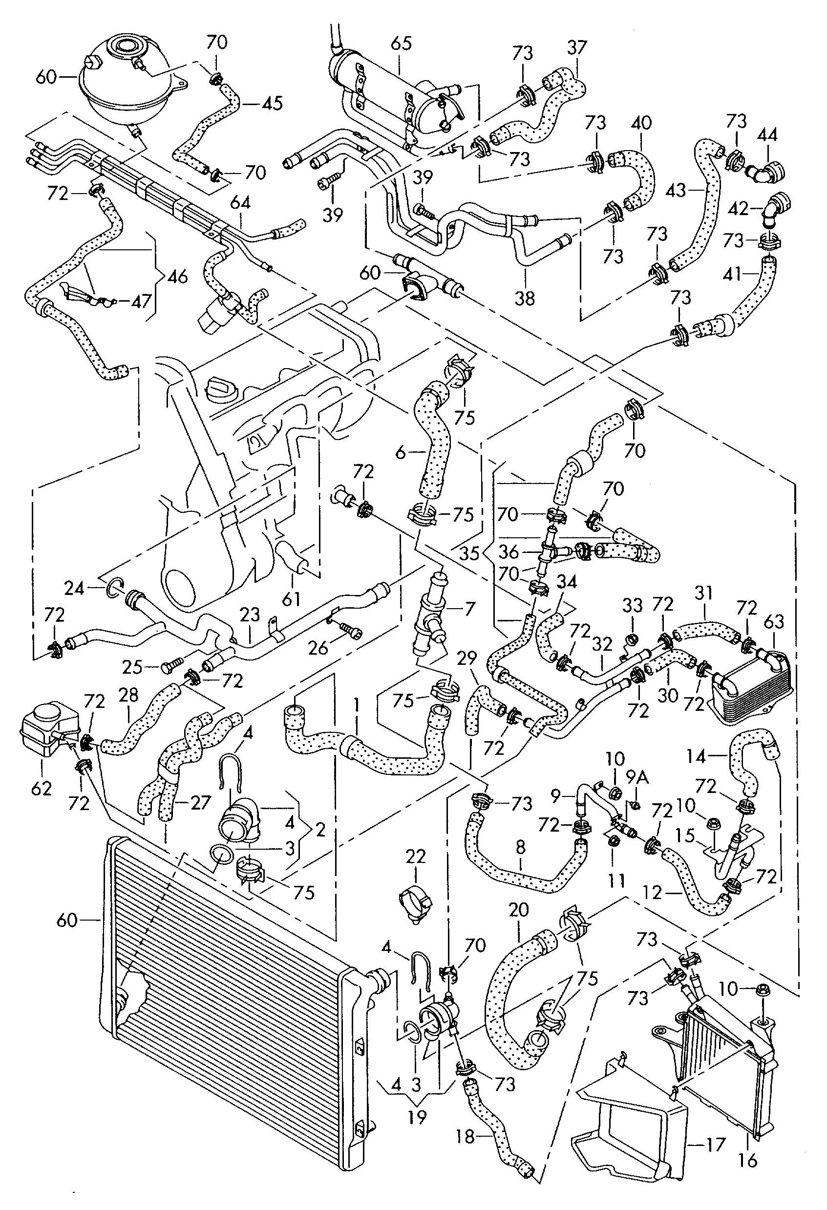 Durite circuit refroidissement Références Officielles des Pièces A3 8P Forum Audi A3 8P 8V