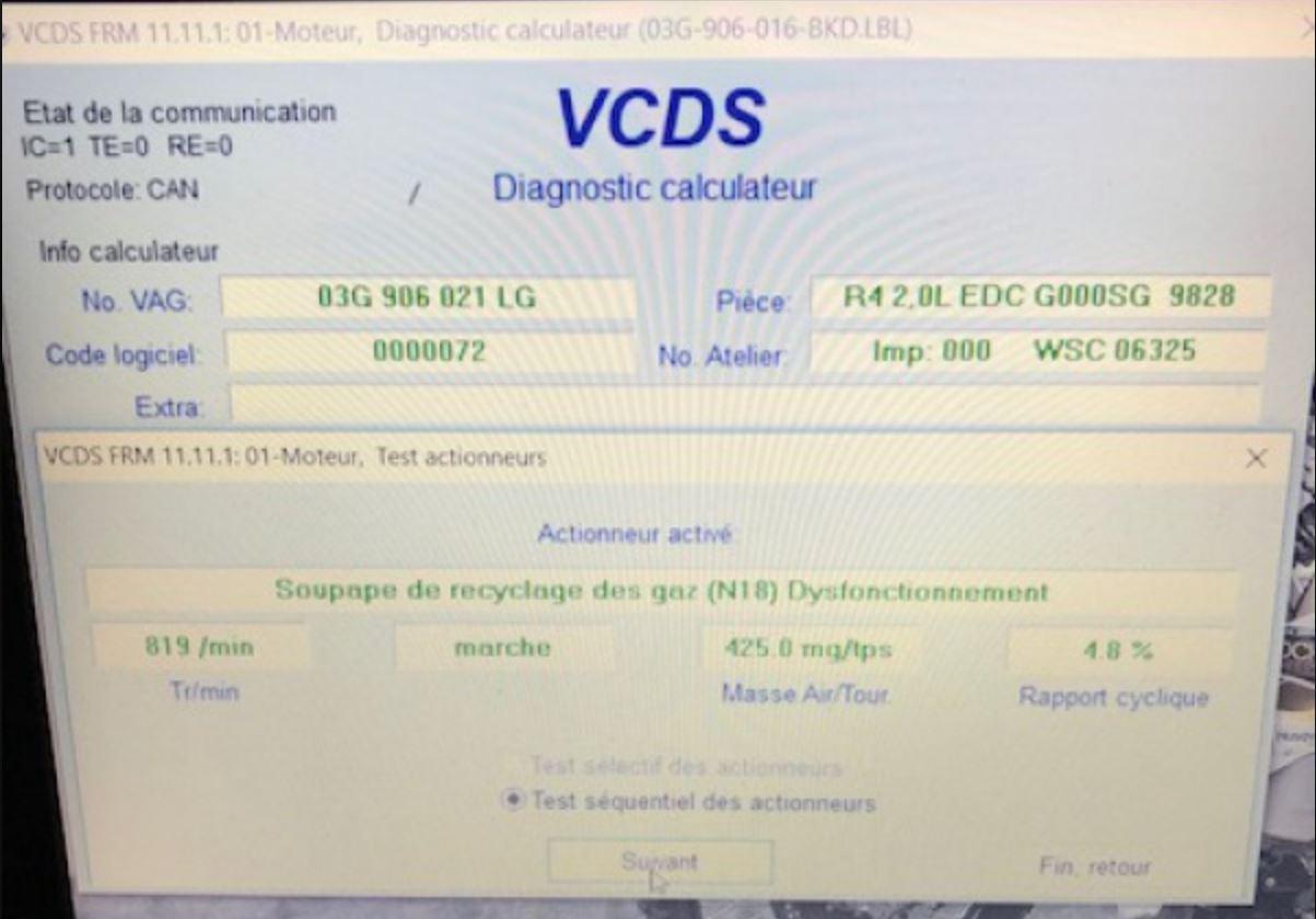 Soupape De Recyclage Des Gaz N18 Dysfonctionnement Défaut régulation de la pression de suralim : Problèmes Mécanique - Forum  Audi A3 8P - 8V